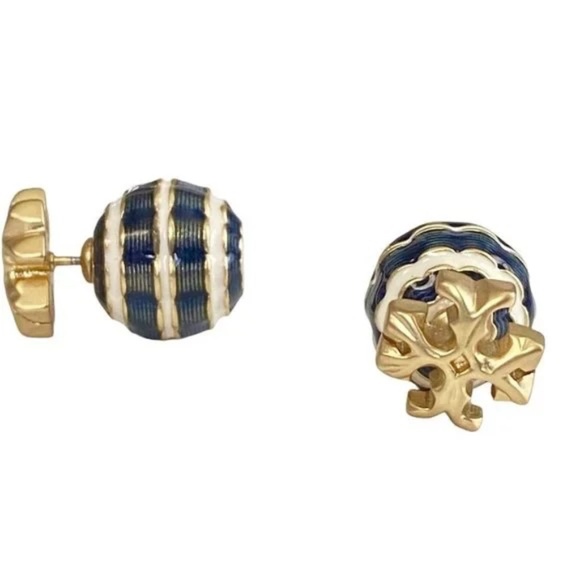 TORY BURCH 88924 700 ROXANNE DOUBLE-STUD EARRING - Picture 1 of 1